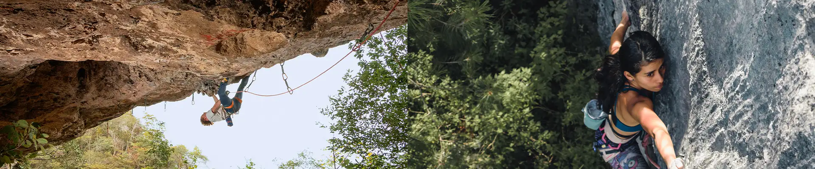Escaladores de Vértigo Rock Climbing en roca y selva de Chiapas